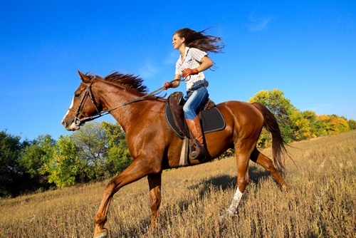 Horseback riding builds muscle strength, especially in the hamstrings.