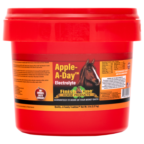 Finish Line® Apple-A-Day™ electrolyte in a 5 lb container