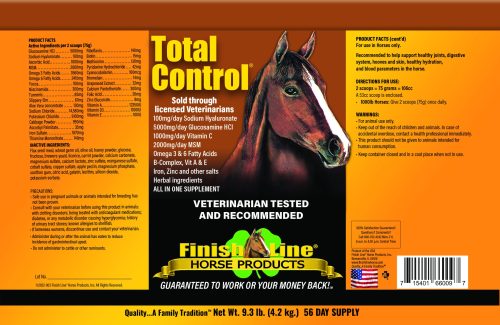 Total Control 9.3lb Label