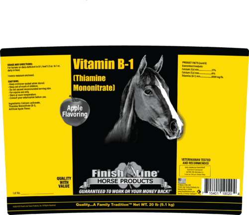 Vitamin B1 20lb Label