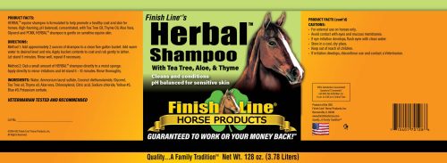 Herbal Shampoo label