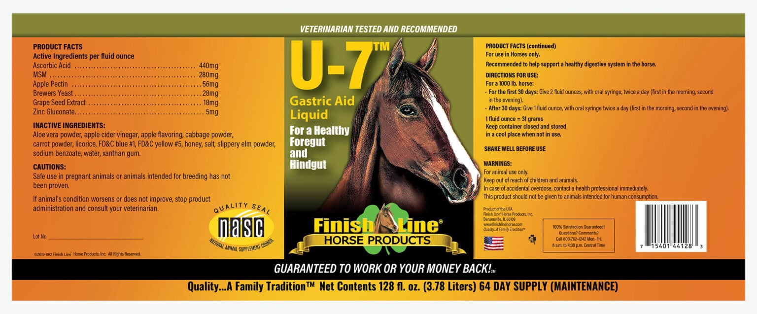 U7™ Gastric Aid Finish Line® Horse Products, Inc