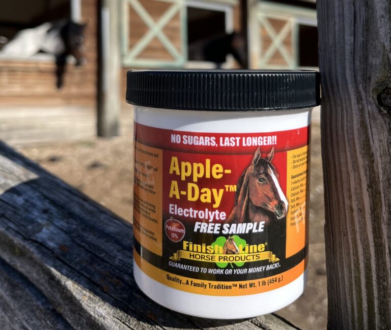 Equine Electrolytes and minerals Finish Line Horse Products Apple a Day